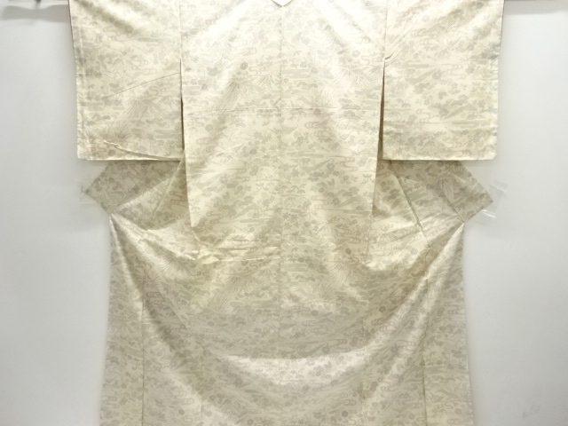 JAPANESE KIMONO / TSUMUGI / WOVEN PLANT